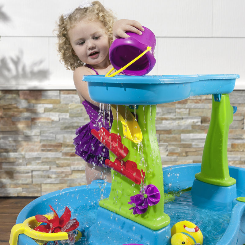 Rain showers splash pond sand and water table step2 on sale